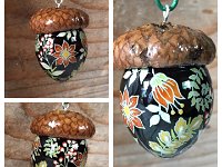 Button Quail Floral Pendant WIP : pysanky sojeo so jeo pysanka ukrainian easter egg batik art eggshell artist design designs finch parakeet lovebird tiny actual earrings jewelry pendants